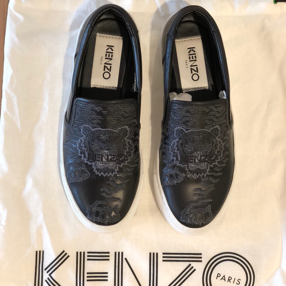 Kenzo Tiger Leather Slip-on